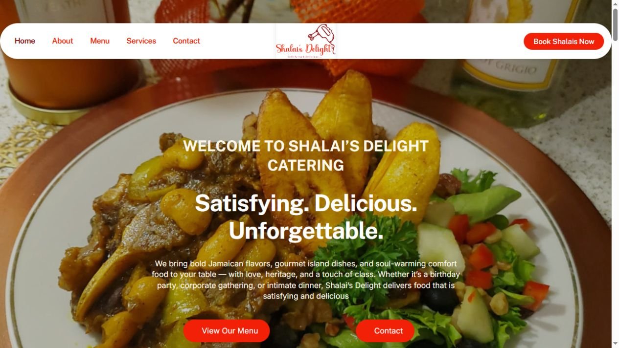 Shalai&rsquo;s Delight website screenshot